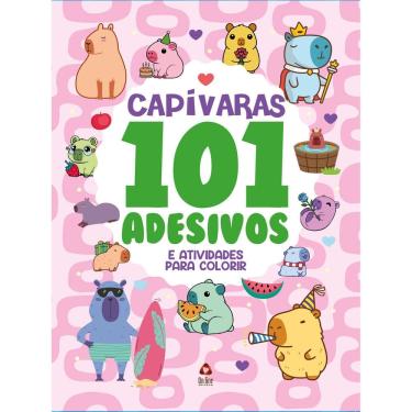Imagem de 101 Adesivos Atividades e Desenhos para Colorir Capivara