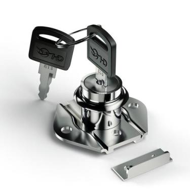 Imagem de Fechadura Para Móveis Gavetas Tambor 22mm C/ 2 Chaves - HD Ferragens