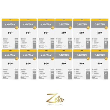 Imagem de Kit 12 Suplemento Alimentar Lavitan 50+ 60Comp - Cimed