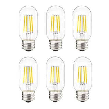 Imagem de Lâmpada tubular LED LiveMax 4W Daylight 4000K E26 Clear, pacote com 6