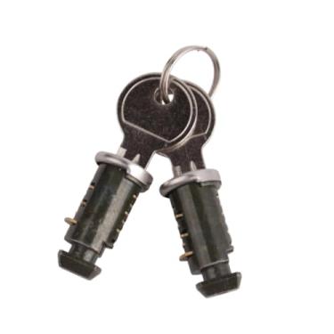 Imagem de Generic Cilindros de fechadura para de racks de carro, núcleos de fechadura com chaves, peças de racks de carro, acessórios profissionais portáteis e, 2 Chaves 2 Fechaduras