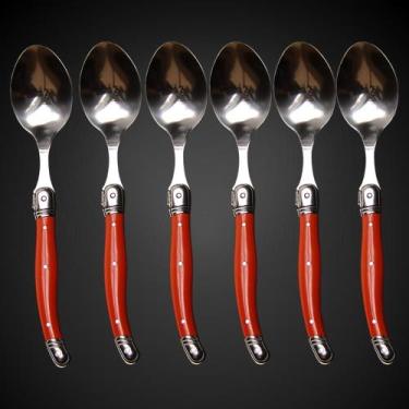 Imagem de Jogo 6 Colheres Inox Laguiole Luxo Design Clássico Francês - La Tour, 