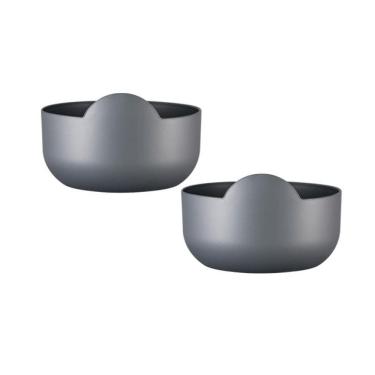 Imagem de Kit 2 Super Bowl Prata 475Ml Plástico Premium