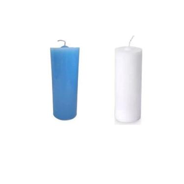 Imagem de Kit De Velas Iemanjá Branco E Azul Claro- 2Un Ano Novo