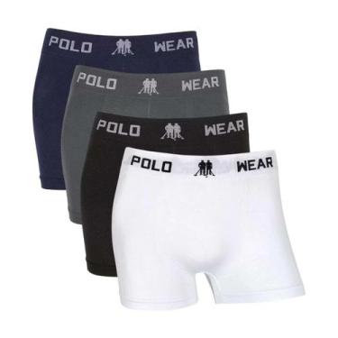 Imagem de Kit 10 Cuecas Boxer Microfibra Polo Wear Masculina P/M/G/GG - Altomax,