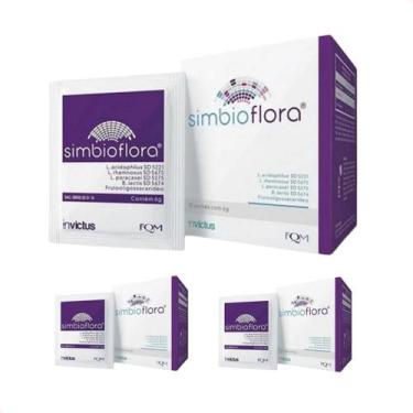 Imagem de Kit 3 - Simbioflora Probiótico em Pó com 15 Sachês por caixa - Farmoqu