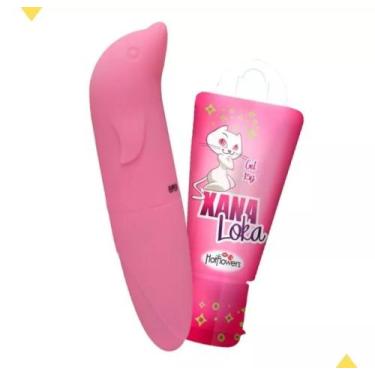 Imagem de Vibrador Feminino Estimulador de Clitóris e Ponto G + Gel Excitante Lu