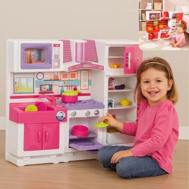 Imagem de Cozinha Infantil de Brinquedo Menina Menino Faz de Conta - LUA DE CRIS