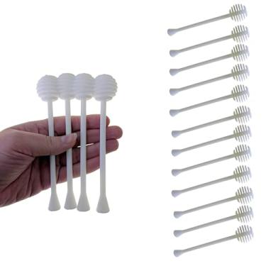 Imagem de Kit Pegador de Mel Colher Dosadora Plástico Utensílio para Servir Pega Mel (3 KITS = 12 PEGADORES DE MEL)