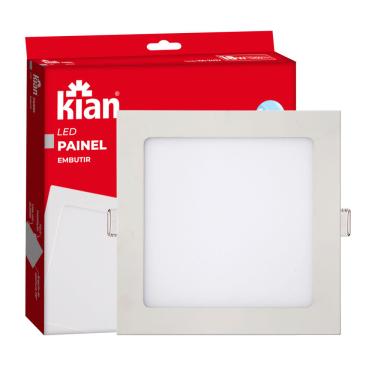 Imagem de Painel Led Bkl Embutir Quadrado 18W 6K Kian Branca