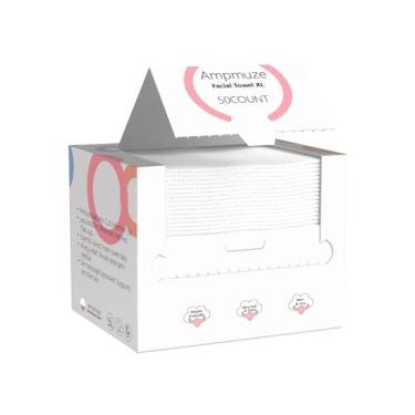 Imagem de Toalhas de rosto descartáveis, toalha de rosto de 25 x 30 cm, toalhas de banho GG, ultra macias e espessas, removedor de maquiagem, lenços secos para pele sensível, sem produtos químicos, 50 unidades