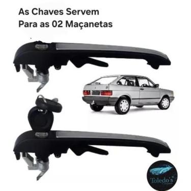 Imagem de Par de Maçanetas Externa Gol Quadrado 1987 a 1994 / Voyage / Parati /S