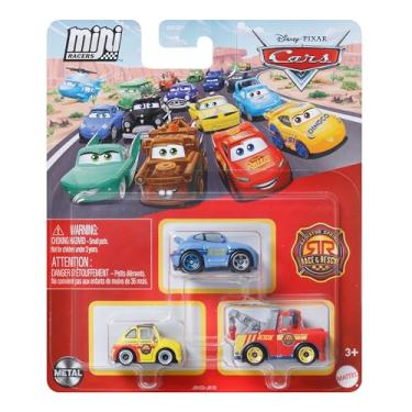 Imagem de Disney Cars Mini Racers Pacote com 3 Molas Radiadoras Race & Rescue Mater, Sally, Luigi