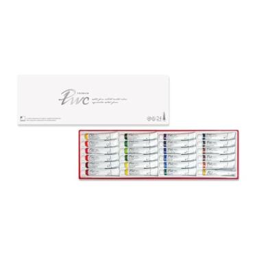 Imagem de PWC ShinHan Tinta Aquarela Extrafina 7,5 ml Tubos Conjunto de 24 Cores