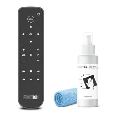 Imagem de Function101 Botão remoto de substituição Bluetooth para Apple TV + limpador de tela de eletrônicos e pano de 30,5 cm x 30,5 cm | Conectividade BLE e infravermelho | 2 pilhas AAA incluídas