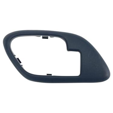 Imagem de TRQ Moldura de acabamento da maçaneta interna interna azul do lado do motorista esquerdo esquerdo compatível com caminhão GM