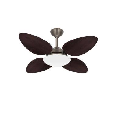 Imagem de Ventilador Teto Bronze 4 Pás Mdf Potente Pétalo Ventax 110V