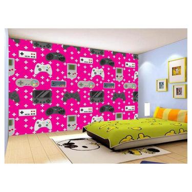 Imagem de Papel De Parede 3D Infantil Controle Game Jogo 3,5M Azs268