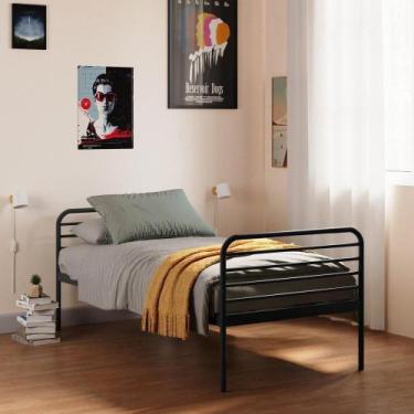 Imagem de Cama Solteiro Infanfil/juvenil Teko Casatema Preto Fosco / Álamo