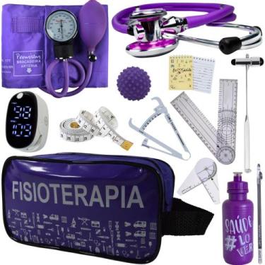 Imagem de Kit Fisioterapia Maleta Goniometro Martelo Buck Completo - Love Saude,
