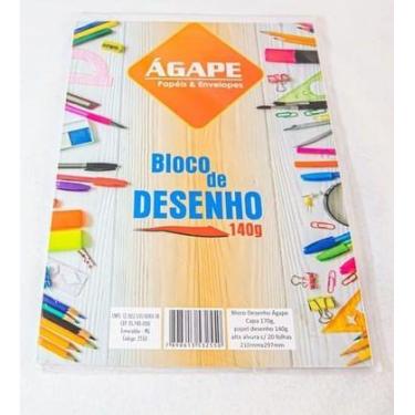 Imagem de Bloco de Desenho A3 140g com 20 Folhas - Ágape - - AGAPE