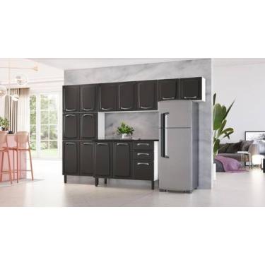 Imagem de Cozinha Completa Aço New Premium Itatiaia com 4 Peças, Grafite