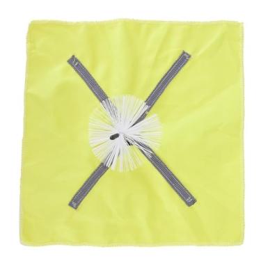 Imagem de Cotonete, kit de limpeza de tubo interno com microfibra absorvente e compressível, kit de pano de cotonete para clarinete de saxofone - através de cotonete e escova (amarelo)