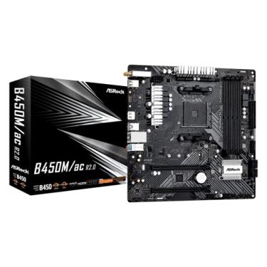 Imagem de ASRock Placa mãe B450M/AC R2.0 AM4 AMD Promontory B450 SATA 6Gb/s Micro ATX AMD