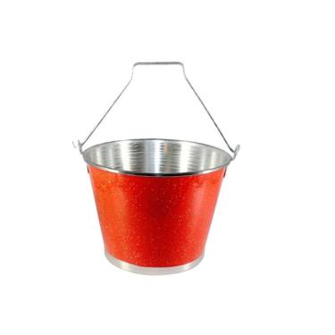 Imagem de Balde Gelo Cerveja C/ Alça Alumínio Profissional Laranja