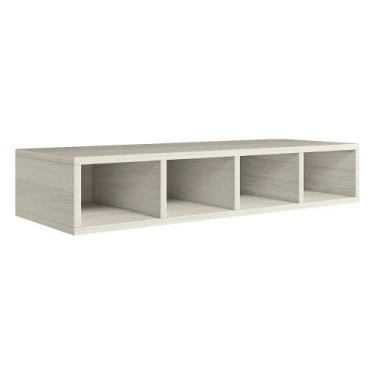 Imagem de Aereo Nicho Garrafeiro Mdf 80 Cm Kali 16683 Bianco Toq - Nicioli Móvei