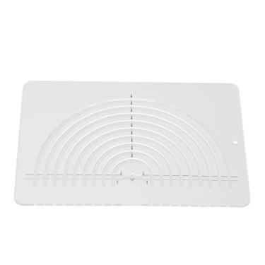 Imagem de Régua para acolchoar círculo, semicírculo, acrílico transparente, altamente preciso, ampla aplicação, modelos de medição de costura, réguas geométricas para desenhos de prédios de escritórios e