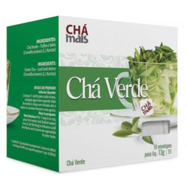 Imagem de Chá Verde Natural Cx. com 10 Sachês - Clinicmais