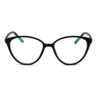 Imagem de Armação Gatinho Cat Retrô Fashion Para Óculos De Grau - Vinkin, Preto,