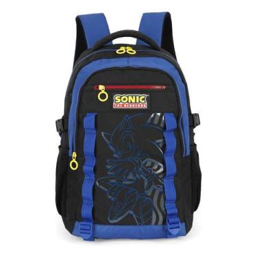 Imagem de Mochila De Costas Juvenil Original Sonic The Hedgehog - Luxcel, Azul