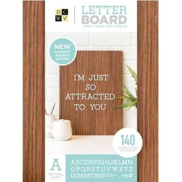 Imagem de Quadro magnético – 35,5 cm x 50,8 cm, moldura de madeira escura