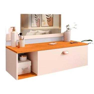 Imagem de Penteadeira Camarim Suspensa Com Espelho Gaveta Com Divisória E Nichos Make(Off/