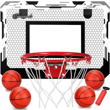 Imagem de Mini cesta de basquete Umnodon Indoor Over Door para crianças - Umnodo