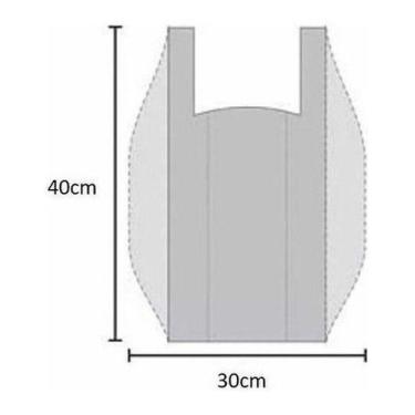 Imagem de Sacolas Plasticas Branca Reciclada Reforçada 5 Kg 45x60 - Higipack