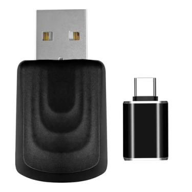 Imagem de Adaptador CarPlay Sem Fio, 2 em 1, Dongle sem fio Plug & Play rápido e fácil, Compatível com iOS e Android，Para Carro 2016-2024.