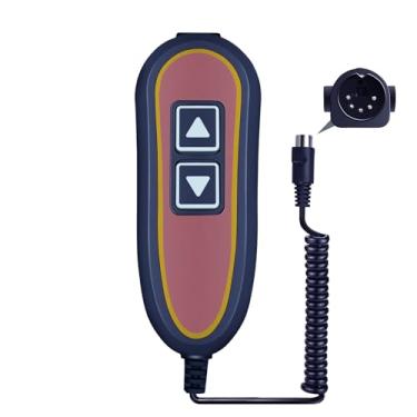 Imagem de WDZP New Golden Burl Controle manual Zk1200-hc 2 botões 5 pinos para cadeira elevatória Okin e Limoss Power
