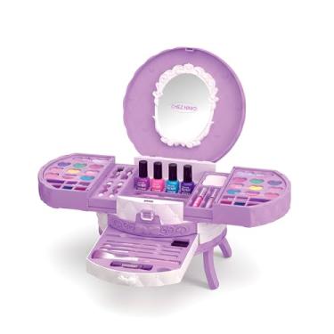 Imagem de Kit Maquiagem Infantil Lavável Completo para Meninas. Brinquedo Seguro, Prático de Remover com Água. Perfeito para Crianças com Acessórios Divertidos