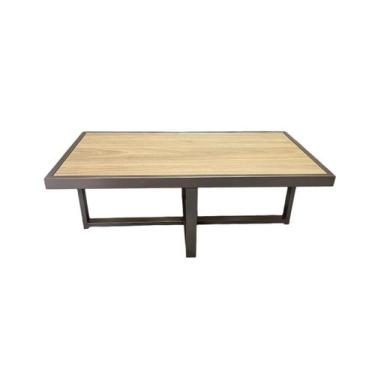 Imagem de Mesa de Centro Retangular Paris Industrial Champagne com MDF - BELI HO