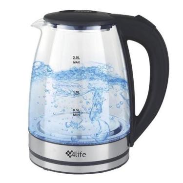 Imagem de Chaleira Elétrica de Vidro 4life CrystalFlow Electric Glass Kettle FLG