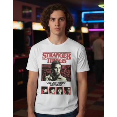 Imagem de Camiseta 100% Algodão Stranger Things Our Last Strange Adventure Unise