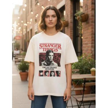 Imagem de Camiseta 100% Algodão Stranger Things Our Last Strange Adventure Unise