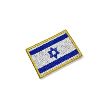 Imagem de BP0009-011 Bandeira Israel Patch Bordado 5,7x3,8cm - BR44