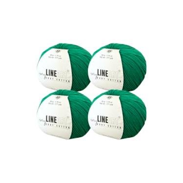 Imagem de MyLineArt Fio de algodão para bebê, 55% algodão, 45% acrílico, fino (2) para crochê e tricô 4 x 1,2,154 g (4 x 50 g) / 4 x 177 m (4 x 162 m), fio macio, fio Amigurumi