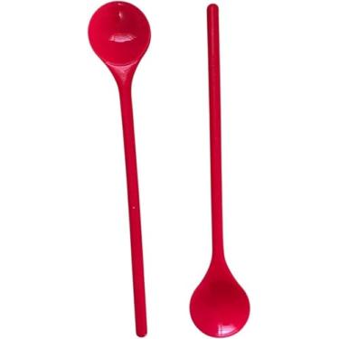 Imagem de Colher Longa de Mesa em Aço Inoxidável, 20cm, Design Clássico, Cabo Ergonômico, Ideal para Sopas e Molhos, Prata, Uso Manual, Lava-Louças