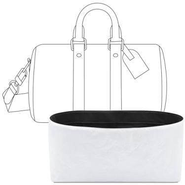 Imagem de FANJI Project Bolsa organizadora para bolsa LV Keepall 50, ajuste personalizado dentro de primeira linha, leve, resistente à água, com acessórios para porta-copos