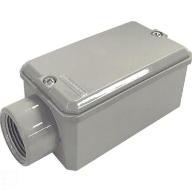 Imagem de Condulete Fixo "E" 3/4" com tampa / com rosca NPT / com pintura eletro